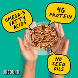Unbound Snacks Flavored Nuts - Butter Toffee Walnuts, 4 oz (Pack of 4) - Healthy Snacks, 4g Protein, 3g Sugar, High in Omega 3, Gluten Free, Vegan