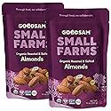 GoodSam Foods - Organic Roasted & Salted Almonds 1.25lbs (2x10z Bags) - Regeneratively Farmed California Almonds for Snacking Cooking and Baking