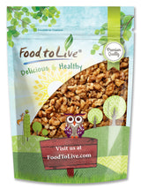 Food to Live California Walnut Pieces, 4 Pounds - Chopped Nuts, Shelled, Raw, Unsalted, Vegan, Bulk. Keto Snack. Good Source of Protein, Iron. Great