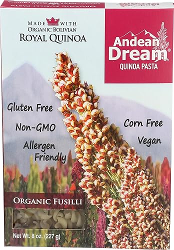 Andean Dream, Fusilli Quinoa Organic, 8 Ounce
