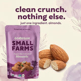 GoodSam Foods - Organic Raw & Unsalted Almonds 1.25lbs (2x10oz Bags) - Regeneratively Farmed California Almonds for Snacking Cooking and Baking