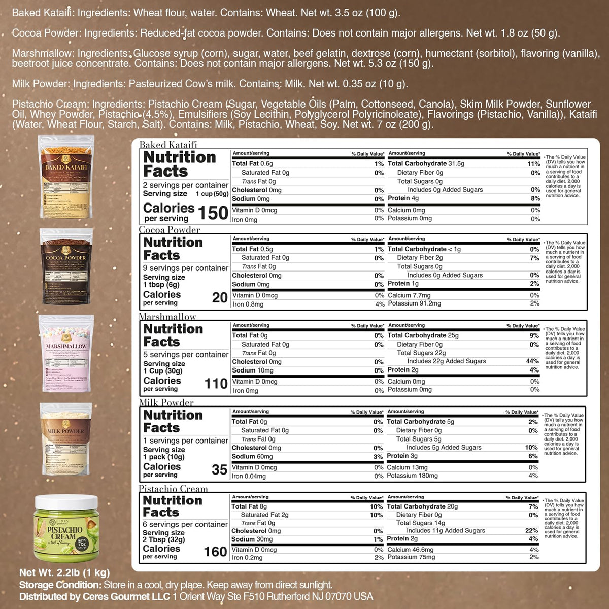 Dubai Chocolate Bar DIY Set - Creative Dubai Chewy Cookies Kit with Marshmallow & Dubai-Style Filling | Inspired Chocolate Bar Dessert Kit for Home