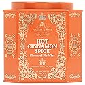 Harney & Sons Hot Cinnamon Spice Tea | Tin of 30 Sachets of Spicy Black Tea with Orange Peel