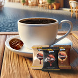 Candy Break Coffee Drops, Center-Filled Hard Candy | Espresso, Macchiato & Cappuccino Flavors | Individually Wrapped Caffeinated Candy | 2.2 lb Bulk