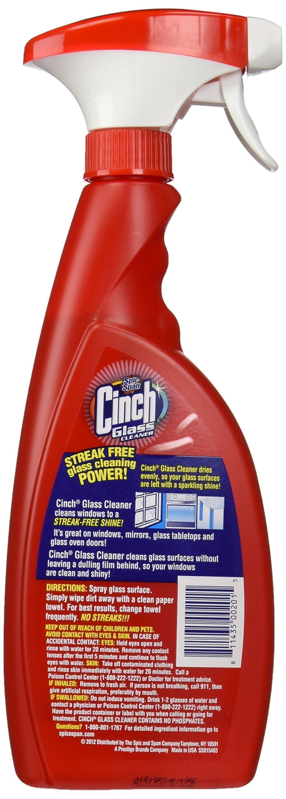 Spic and Span Cinch Glass Cleaner oz., Original, 17 Fl Oz