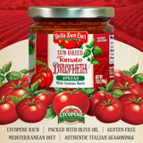 Bella Sun Luci Sun Dried Tomato Bruschetta Spread with Italian Basil, Mediterranean Italian Style Sun-Ripened Tomatoes, Kosher, Vegan, Gluten-Free