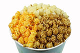 Signature Popcorn, 1-Gallon Thank You Gift Bucket, Butter, Caramel & Cheddar Cheese Popcorn, Reusable Plastic Container, Holiday Snack Gift, 3-Way