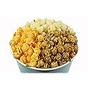 Signature Popcorn, 1-Gallon Thank You Gift Bucket, Butter, Caramel & Cheddar Cheese Popcorn, Reusable Plastic Container, Holiday Snack Gift, 3-Way