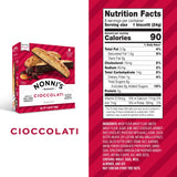 Nonni's Cioccolati Dark Chocolate Almond Biscotti, Individually Wrapped Italian Cookie Snacks, 8 Servings (Pack of 1)