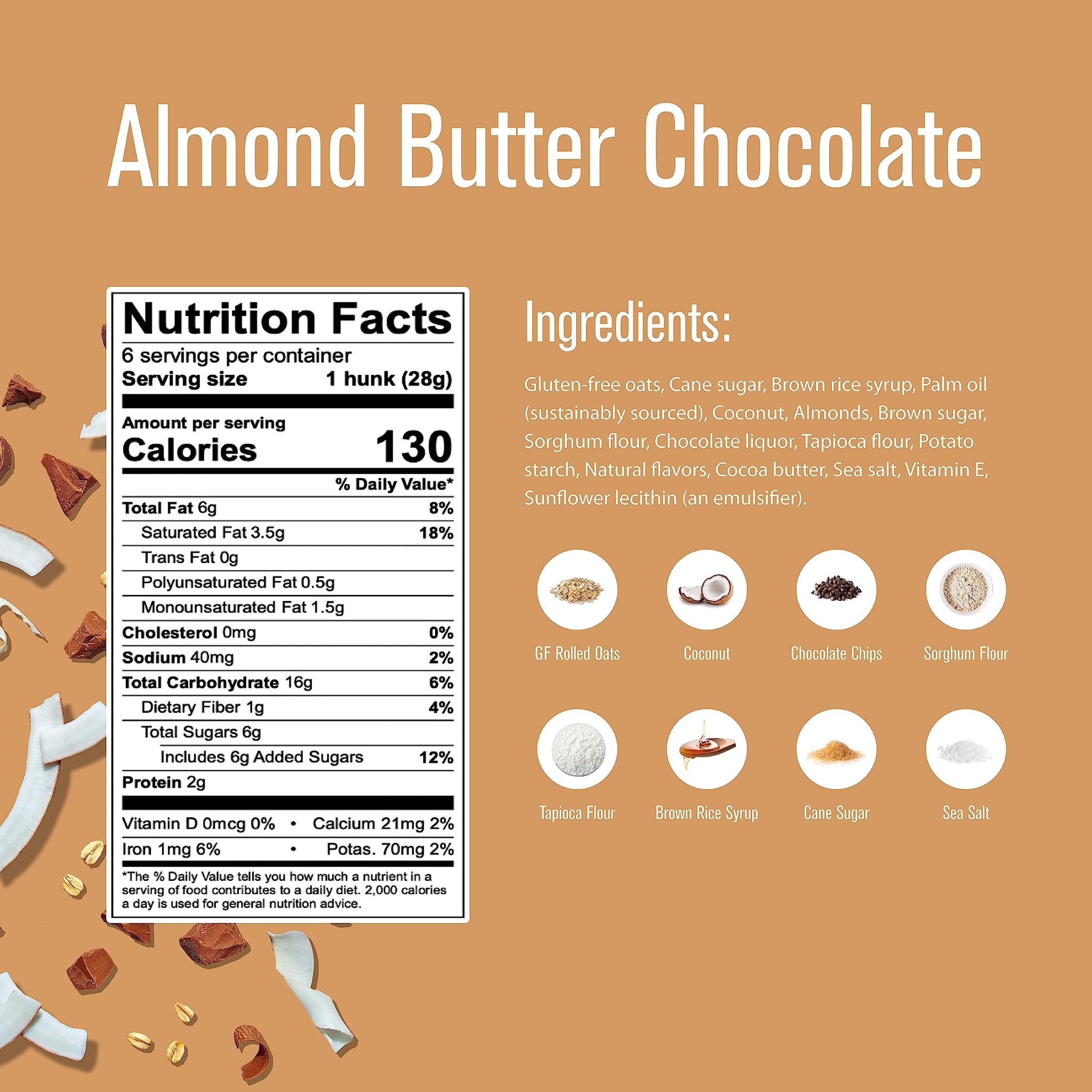 Heavenly Hunks Almond Butter Chocolate Chip - 6oz Bag