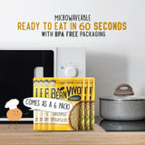 BeanVIVO (Pack of 6) Organics 14g Plant based Protein Coconut Curry Chickpeas - Good Source of Fiber - Nutritious & Microwave Meals - Gluten-Free