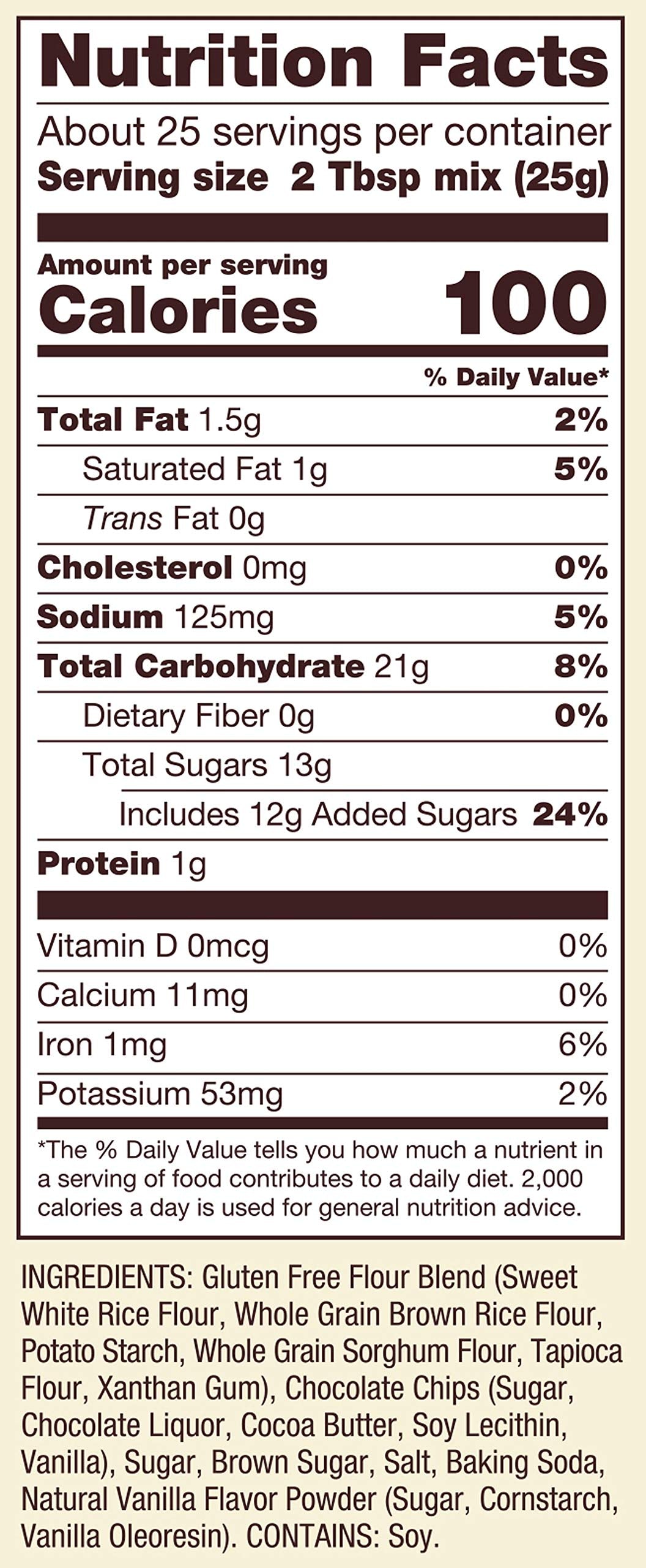 Bobs Red Mill, Mix Cookie Chocolate Chip Gluten free, 22 Ounce
