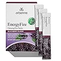 Arbonne Ginseng Energy Supplements - Blackberry Flavor Fizz Sticks, Energy Boost with Caffeine Powder from Guarana and Green Tea, Delicious