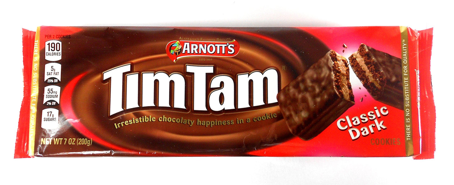 Arnott's Tim Tam Australian Chocolate Cookies Pack of 3 Variety (Original, Caramel, Dark ) Full Size