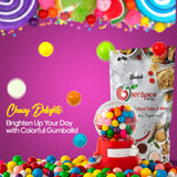 NY Spice Shop Tutti Frutti Black Gumballs - 3 Pound Gumball Machine - Chewing Gum Dubble Bubble Gumballs - Fruit Flavored Gumballs Bulk Candy - Old