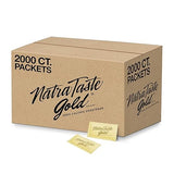 NatraTaste Gold Zero Calorie Sucralose Sweetener Packets, 2000 Ct., Gluten Free, Vegan, Sugar Substitute for Hot and Cold Drinks, Coffee, Iced Tea, Baking and More