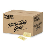 NatraTaste Gold Zero Calorie Sucralose Sweetener Packets, 2000 Ct., Gluten Free, Vegan, Sugar Substitute for Hot and Cold Drinks, Coffee, Iced Tea, Baking and More