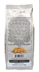 Mantova Crackers with Sea Salt, 6.17 oz. (Pack of 2), Product of Italy, Traditional, Oven-Baked Crackers, All-Natural, Vegan-Friendly, No Artificial