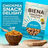 Biena Foods, Sea Salt Roasted Chickpea Snack, 5 Ounce