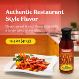 Sun Luck Restaurant Sweet & Sour Sauce 14.5 oz Bottle - Classic Sweet-Tangy Dipping Sauce for Egg Rolls & Appetizers; Great Marinade & Glaze