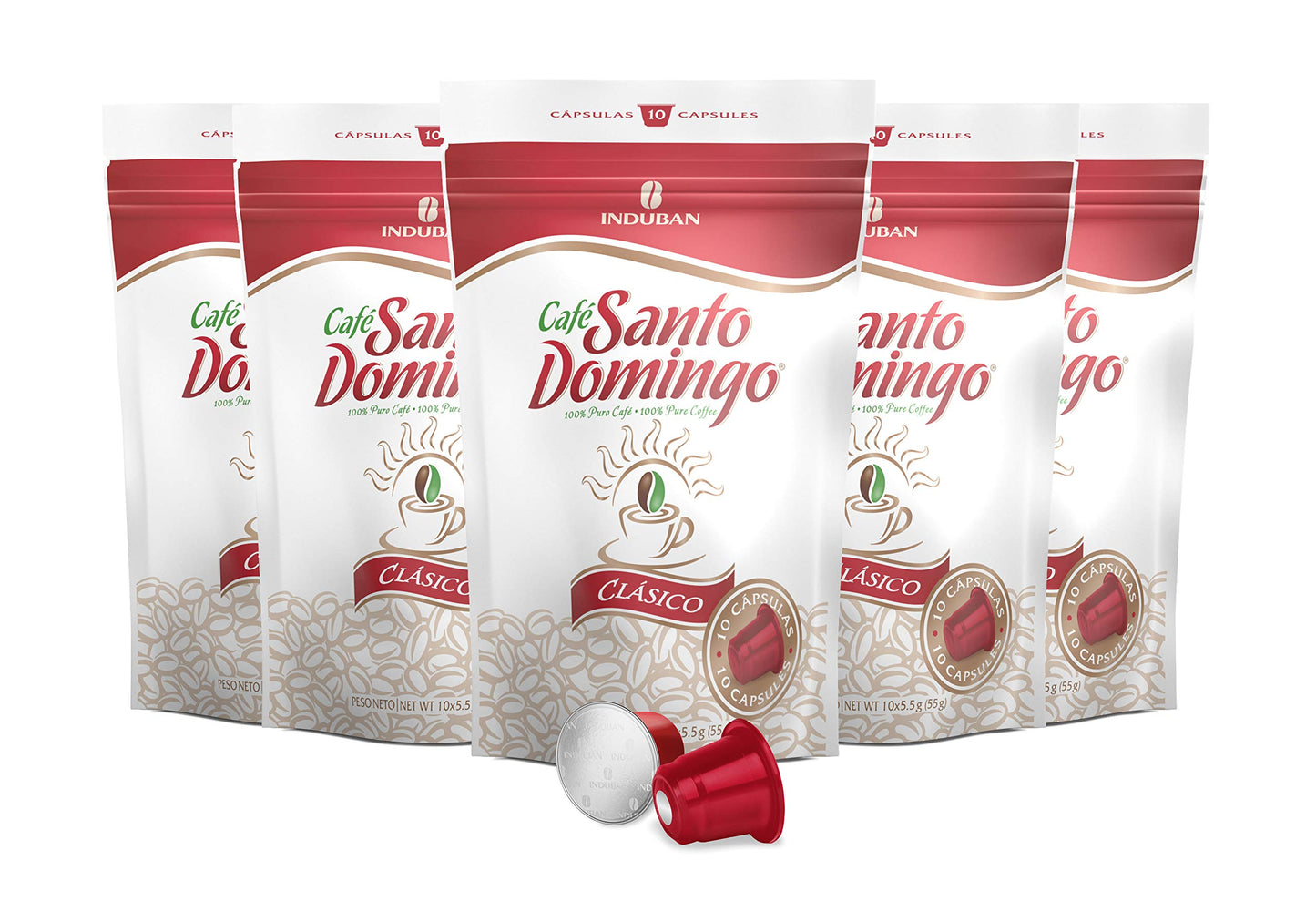Café Santo Domingo Clásico Capsules - Compatible with Nespresso Original Brewers - Product from the Dominican Republic (50 Count)