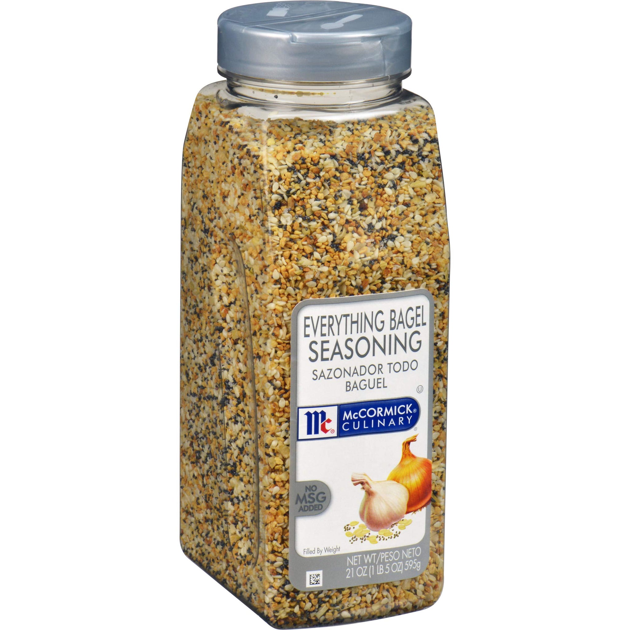 McCormick Culinary Everything Bagel Seasoning, 21 oz - One 21 Ounce Container of Everything Bagel Seasoning Blend of Poppy Seed, Sesame Seed, Garlic