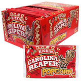 ASS KICKIN’ Carolina Reaper Pepper Microwave Popcorn - 12 Pack - Ultimate Spicy Gourmet Gift Popcorn - Makes a Great Movie Theater Popcorn or Snack