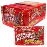 ASS KICKIN’ Carolina Reaper Pepper Microwave Popcorn - 12 Pack - Ultimate Spicy Gourmet Gift Popcorn - Makes a Great Movie Theater Popcorn or Snack