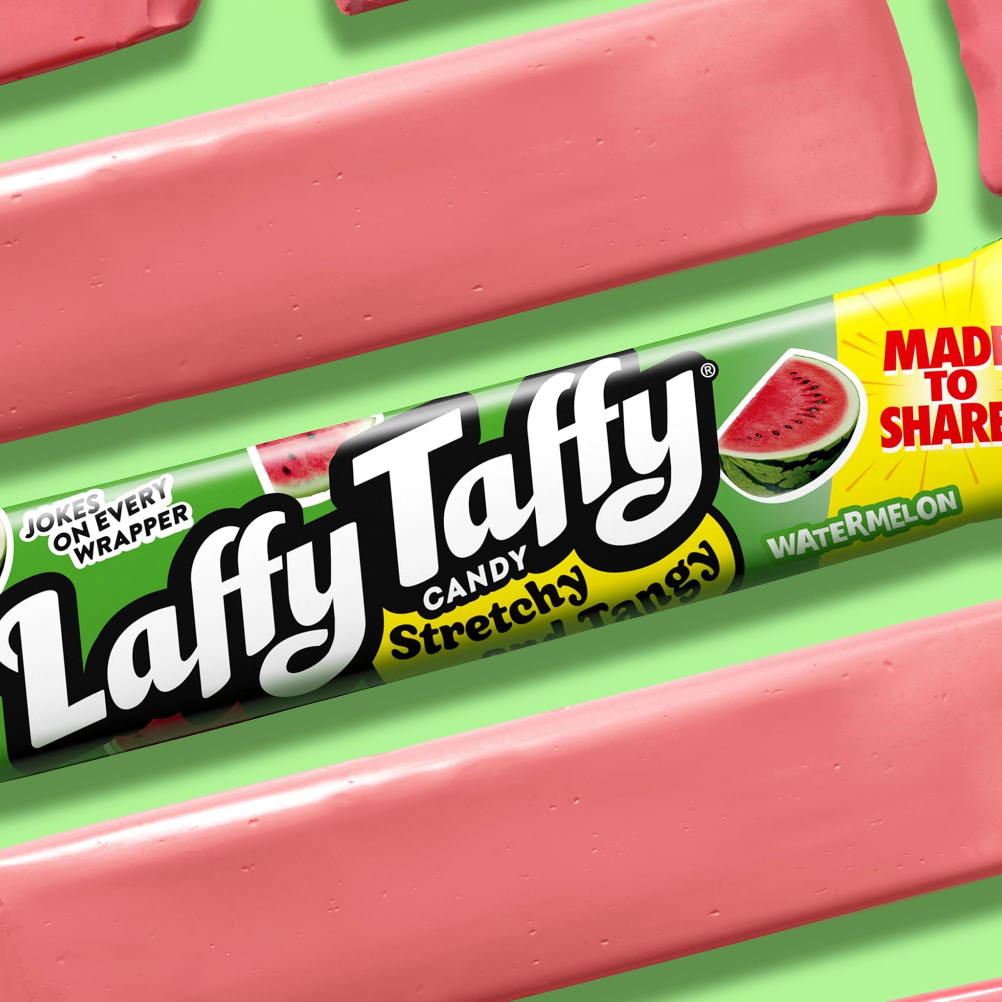 Laffy Taffy Stretchy & Tangy Variety Candy Box, Grape, Watermelon, and Cherry Flavors, 1.5 Ounce Bars (Pack of 24)