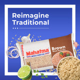Mahatma Whole-Grain Brown Rice, 2lb Bag of Rice, Stovetop or Microwave Rice
