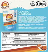 Grandy Organics 10lb Bulk Classic Granola - Certified Organic & Low Sugar Granola - 8g Protein - Non GMO & Dairy Free - Oats, Pumpkin Seeds, Cashews