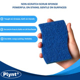Plynt - Zero Scratch Scrub Sponge, Pack of 12 Sponges for Dishes, Kitchen & Bathroom, Zero Scratch, Multi-Surface Safe, Cleans Fast, Tackles Tough