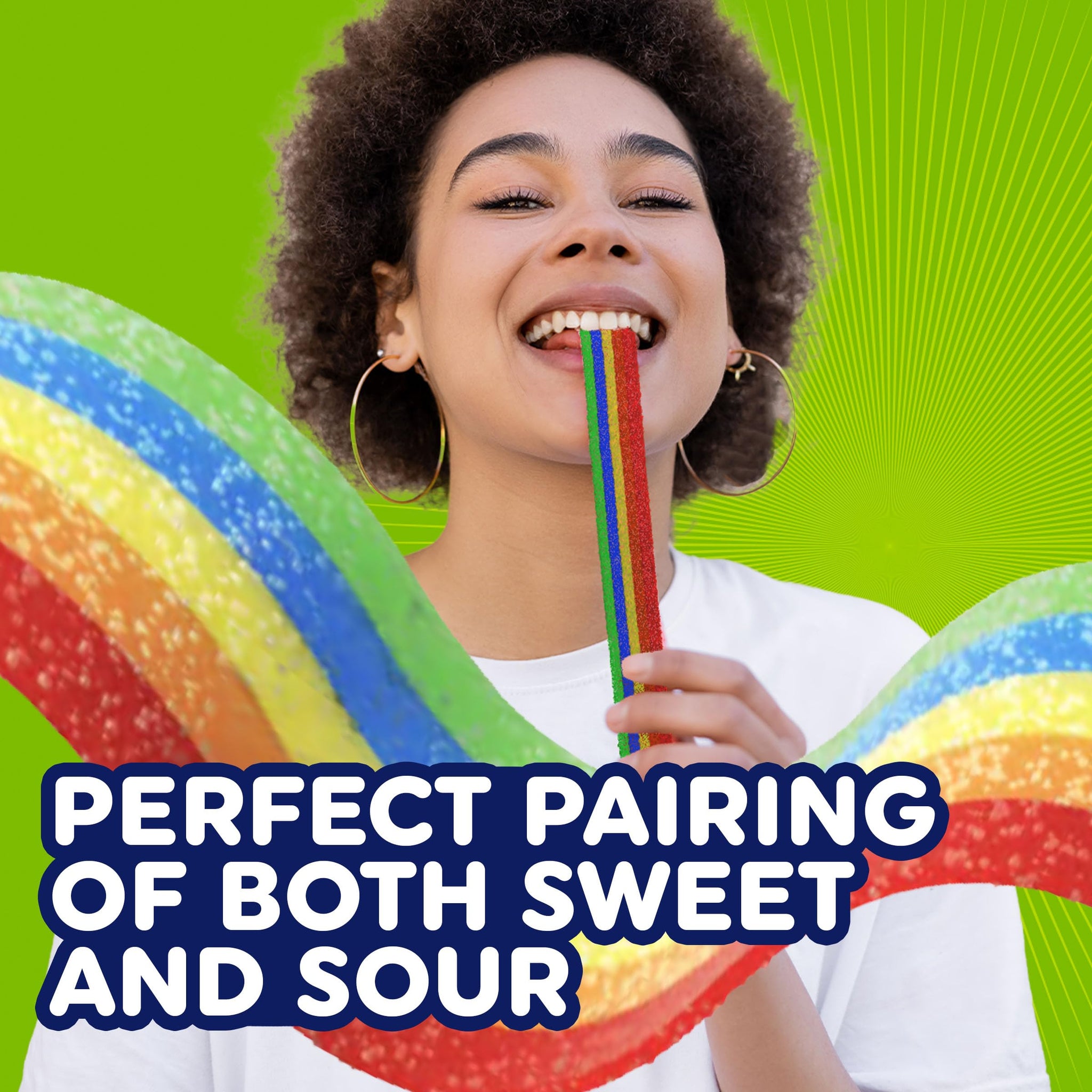 Airheads Xtremes Belts Candy, Chewy Candy Package, Rainbow Berry Fruit Flavor Artificially Flavored, 3 Ounces (12-Pack)