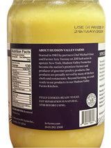 Hudson Valley Farms Rendered Chicken Fat 14 Oz Glass Jar | Premium Gourmet Cooking Oil | Artisan Kettle Rendered | No Preservatives | Seed Oil