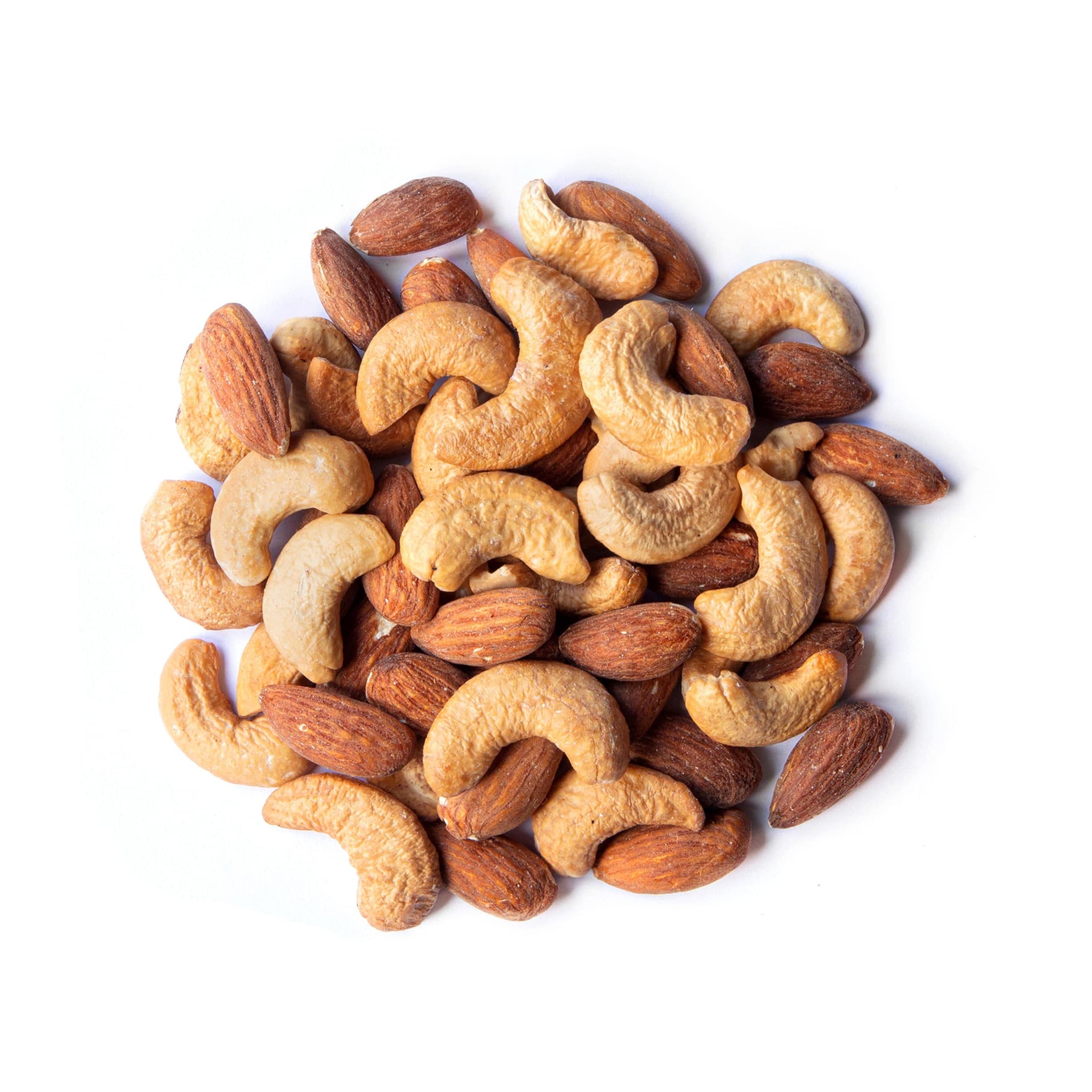 Almonds and Cashews Mix, 2 Pounds - Dry Roasted Nuts with Himalayan Salt, Protein Rich Trail Mix, Healthy Vegan Snack, No Oils and Preservatives, Good