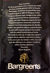 Bargreen's Gourmet Coffee (French Roast GROUND)