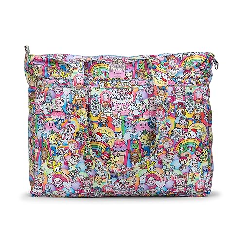 JuJuBe x tokidoki 20th Anniversary Celebration Super Be Plus Tote Bag, Purses for Women, Bag for School or Travel, Fits Laptops and Notebooks, 8