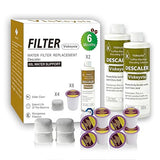 Viskeysta 6-Month Maintenance Kit for Keurig: 2 Descalers + 4 Filters + 8 Cleaning Pods, Compatible with Keurig Classic/1.0/2.0 K-Cup Coffee Makers