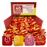 Strburst Original 2-in-1 Pack, Fun Size Chewy Candy - 1 Pound Approx 40 Pieces - Assorted Flavors Strawberry, Cherry, Orange & Lemon, Individually