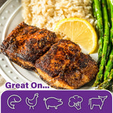 Cajun's Choice Variety Pack: Creole Seasoning 3.8 oz (2) + Blackened Seasoning 2.75 oz (2) Cajun's Choice Louisiana Foods - (New Look - Same Great