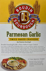 Sourdough Twice Baked Crackers Parmesan And Garlic 2-5oz PACK