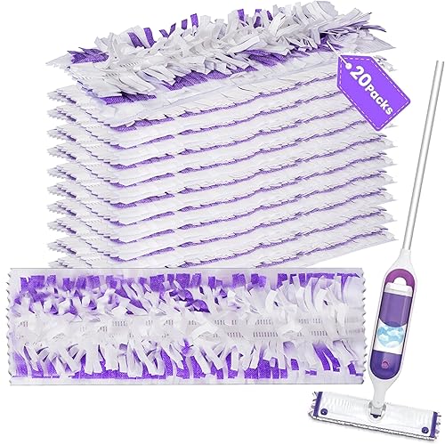 Disposable Mopping Pad Refills for PowerMop Multi-Surface Mopping Pad Refills for Floor Cleaning, 20 Count