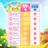 Care Bears Funshine Lemonade Sugar Free Gum by Bubblegum Kids | Sugarless Gum with Xylitol | Vegan, Low Calorie Candy Alternative for Kids & Adults |