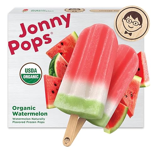 JonnyPops® Organic Watermelon Frozen Pops 8ct