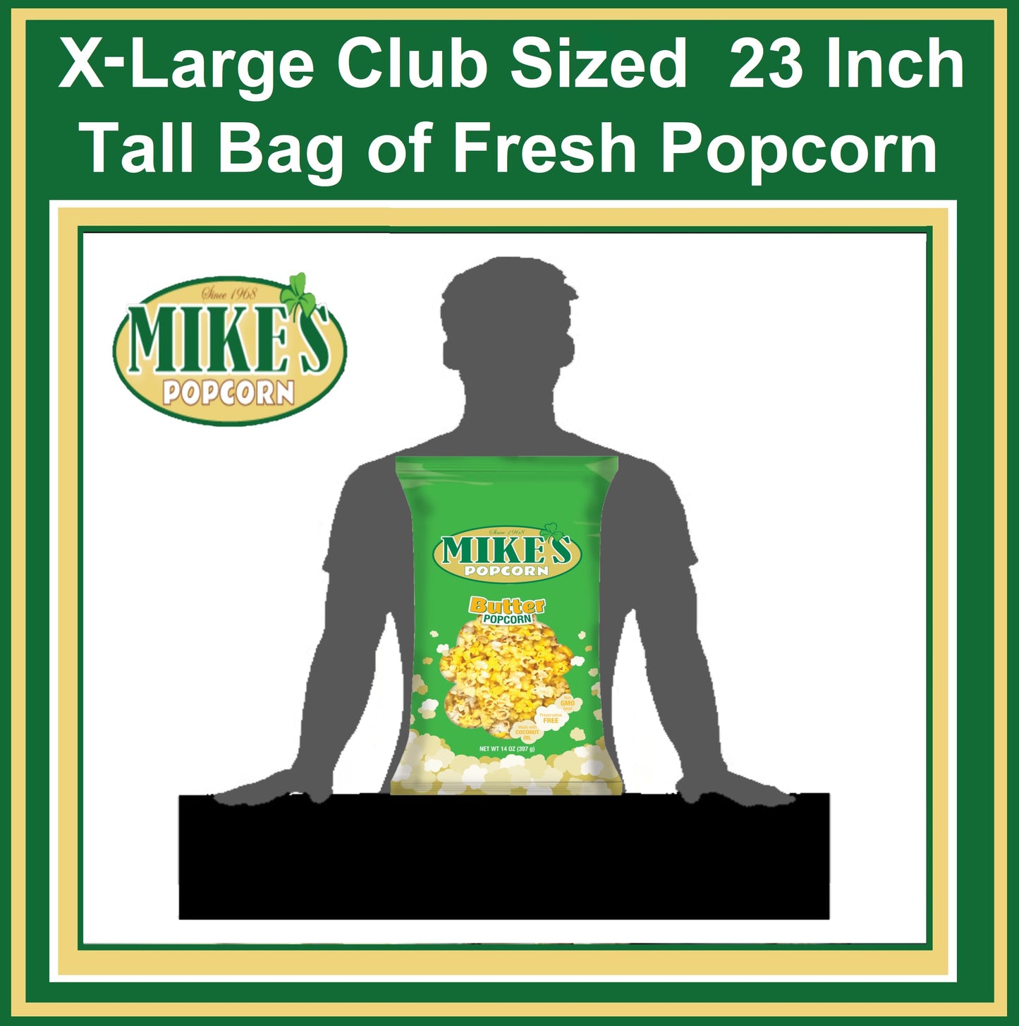 Mike's Popcorn Butter Popcorn, 14 Ounce