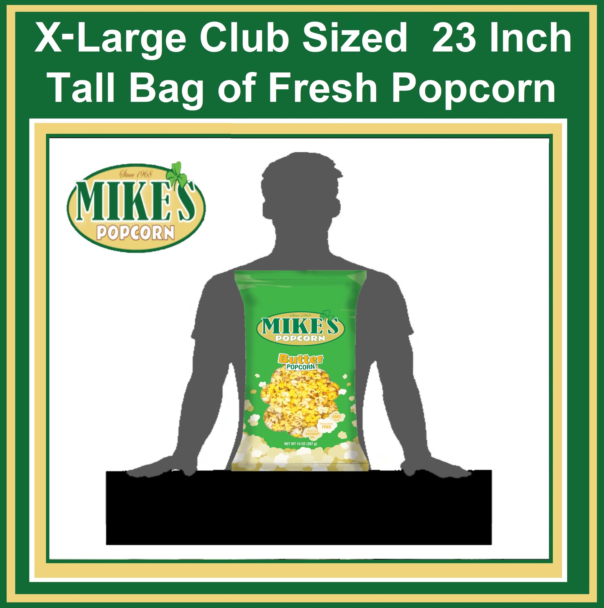 Mike's Popcorn Butter Popcorn, 14 Ounce