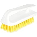 SPARTA 4002404 Ergonomic Iron-Shaped Handle Scrub Brush, 6", Yellow