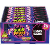 SOUR PATCH KIDS Glow Ups Strawberry-Watermelon Soft & Chewy Gummy Candy, Bulk Candy, King Size, 18-2.99 oz Bags