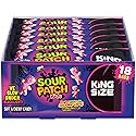 SOUR PATCH KIDS Glow Ups Strawberry-Watermelon Soft & Chewy Gummy Candy, Bulk Candy, King Size, 18-2.99 oz Bags