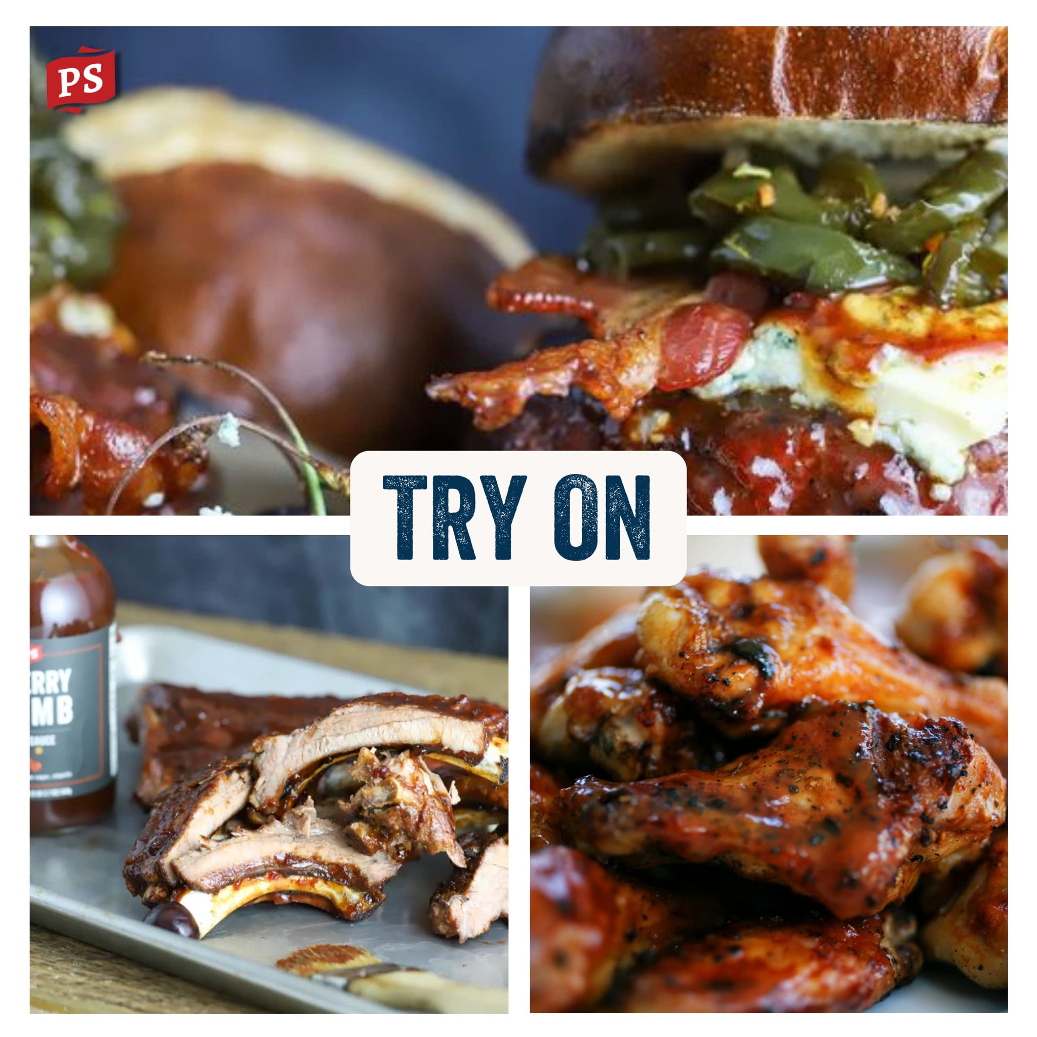 PS Seasoning Cherry Bomb - Door County Cherry BBQ Sauce - All-Purpose Marinade, Glaze, Baste, and Dip - Sweet and Tangy, Great for Pork, Beef, Salmon